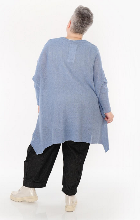 Sommer Big Shirt in A-Form aus feiner Strick Qualität
