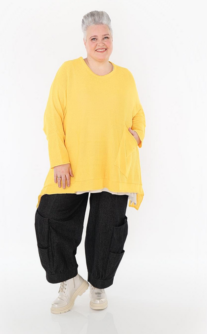 Sommer Big Shirt in A-Form aus feiner Strick Qualität