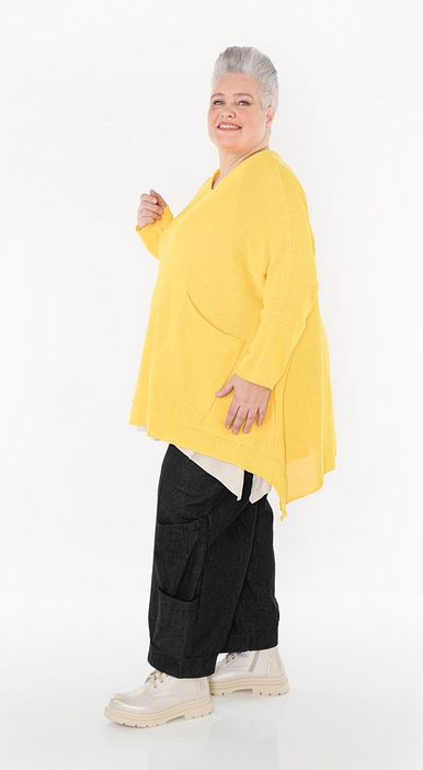 Sommer Big Shirt in A-Form aus feiner Strick Qualität