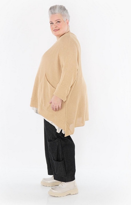 Sommer Big Shirt in A-Form aus feiner Strick Qualität