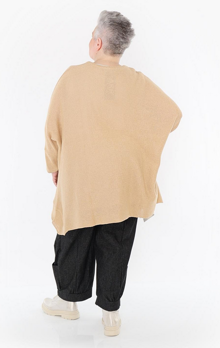 Sommer Big Shirt in A-Form aus feiner Strick Qualität