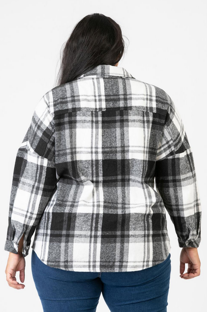 Jacke Flanell Fleece Karo in verschiedenen Farben