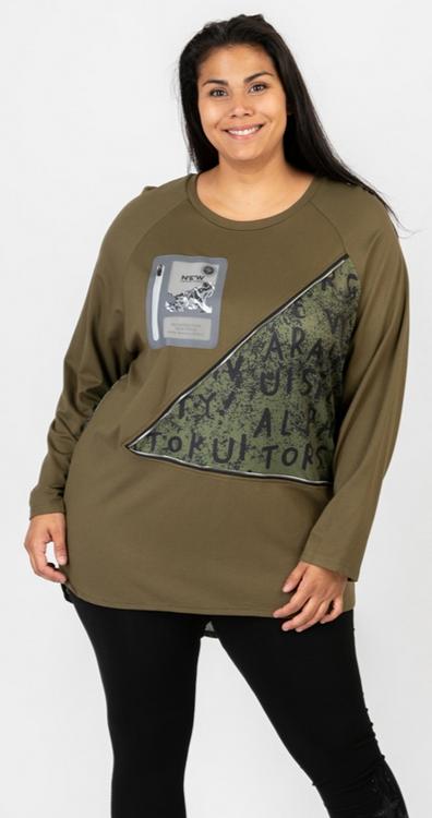 Shirt mit Applikation in 2 Farben