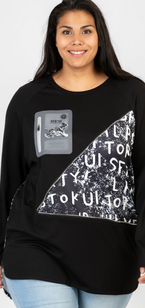 Shirt mit Applikation in 2 Farben