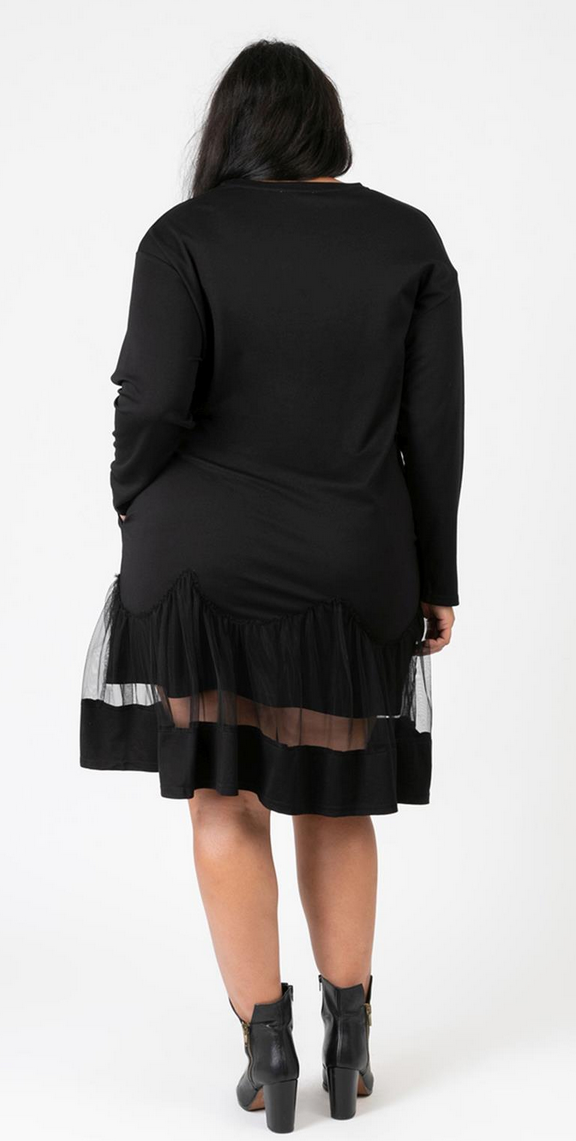 Medi Kleid mit Appliaktionen in 2 Farben