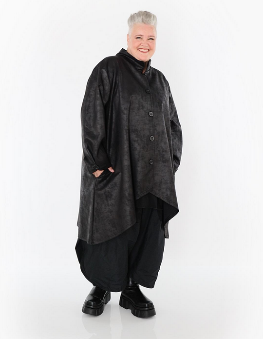 NEU Ganzjahr Jacke in Vokuhila Form aus weicher Lederimitat Qualität in verschiedenen Farben