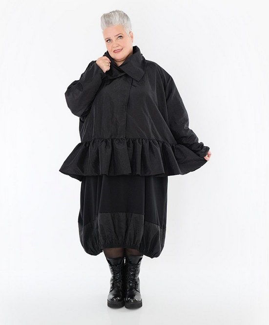 NEU Winter Jacke in A-Form aus glatter Taft Qualitätin verschiedenen Farben