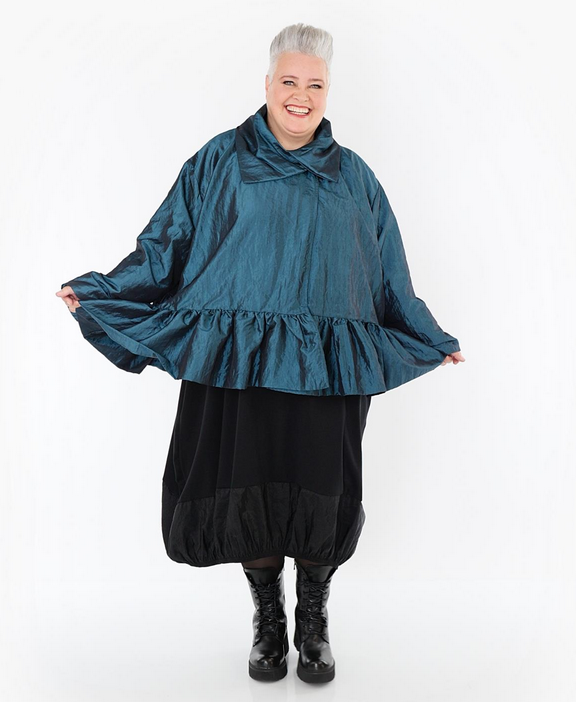 NEU Winter Jacke in A-Form aus glatter Taft Qualitätin verschiedenen Farben