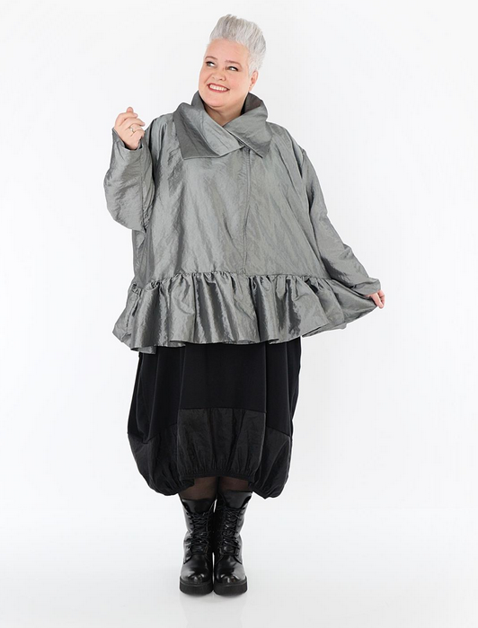 NEU Winter Jacke in A-Form aus glatter Taft Qualitätin verschiedenen Farben